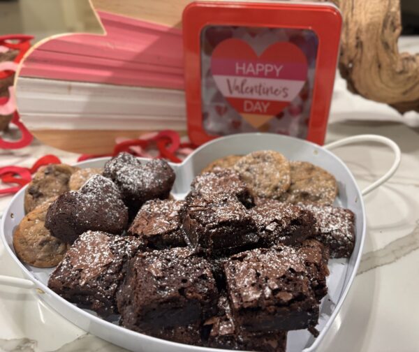 Powdered Sugar Brownies
